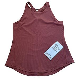 LULULEMON Base Pace Ribbed Tank Top in Ancient Copper, Size 8